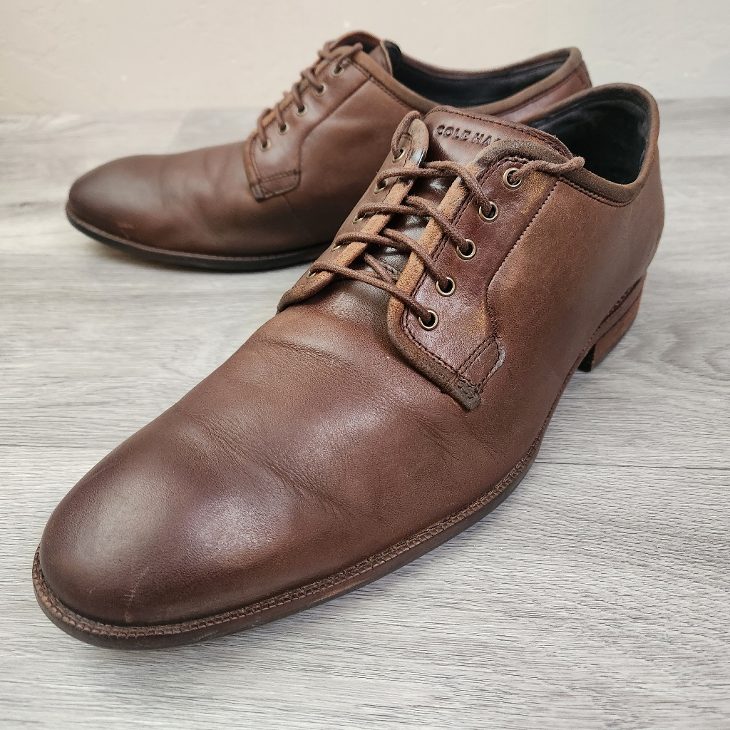 Cole Haan Brown Shoes Size 11 Warner Grand Style Lace Up Leather Classics Walk